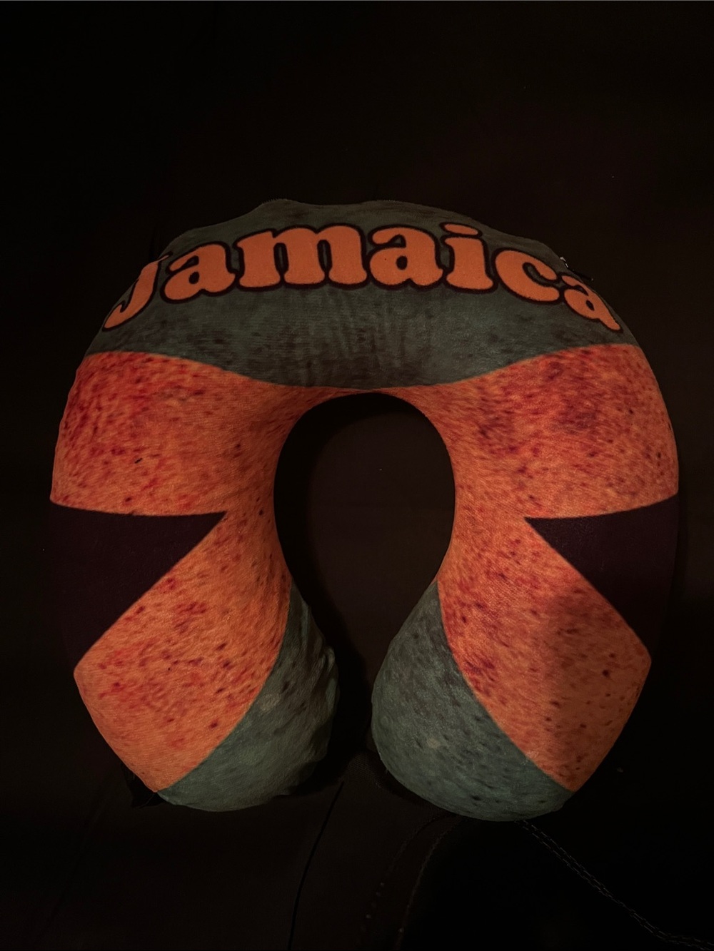 Travel Neck Pillow - yellow green n black